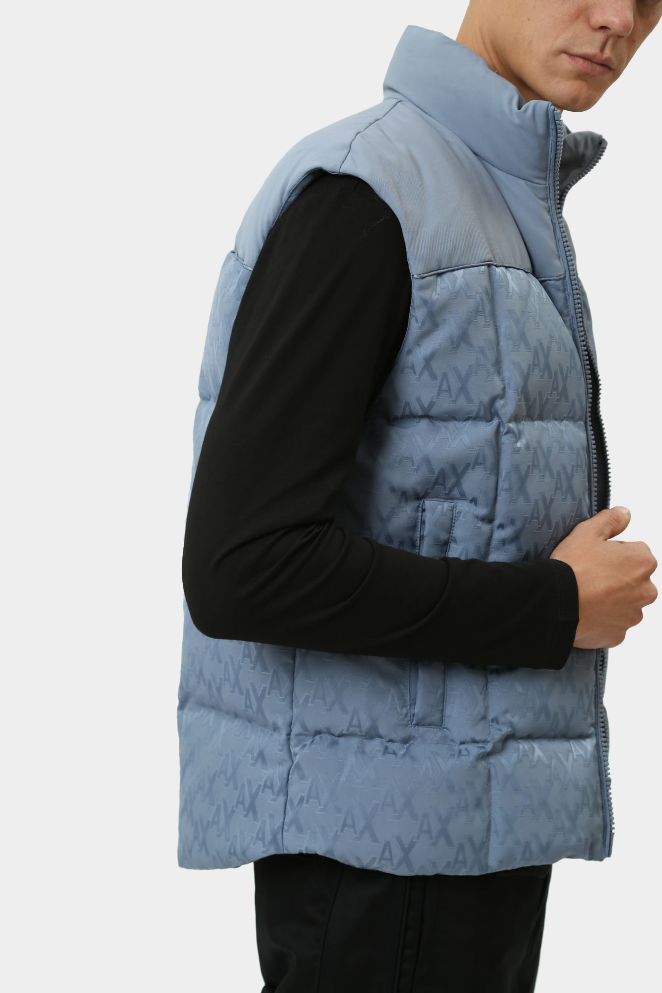 6DZQL1_ZN5GZ Жилет пуховый Armani Exchange Голубой