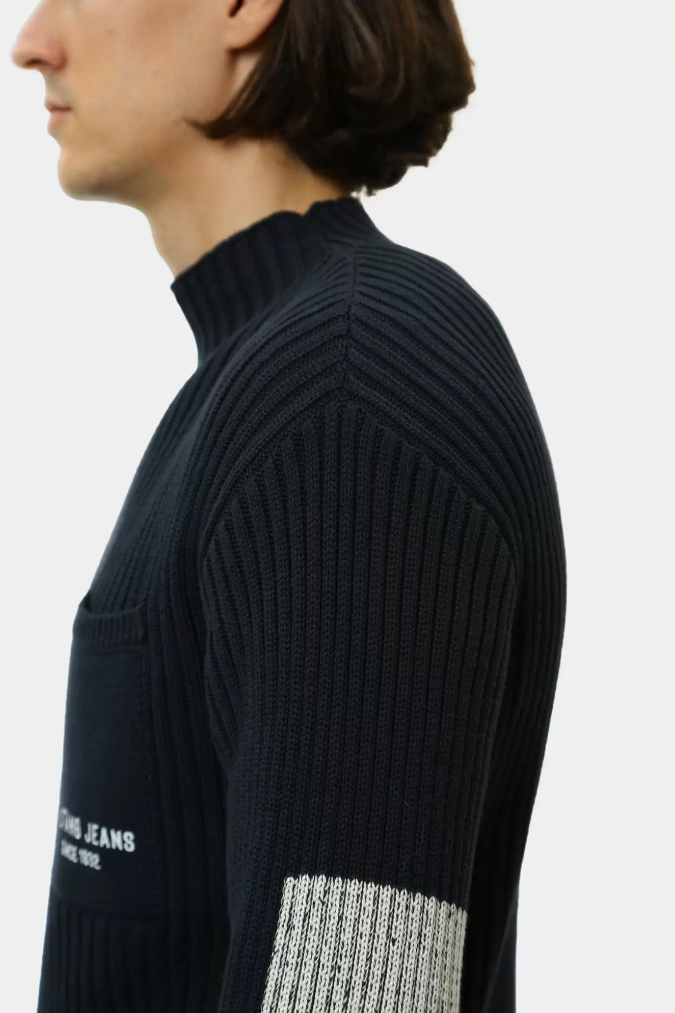 1015823 Джемпер Mustang Синий