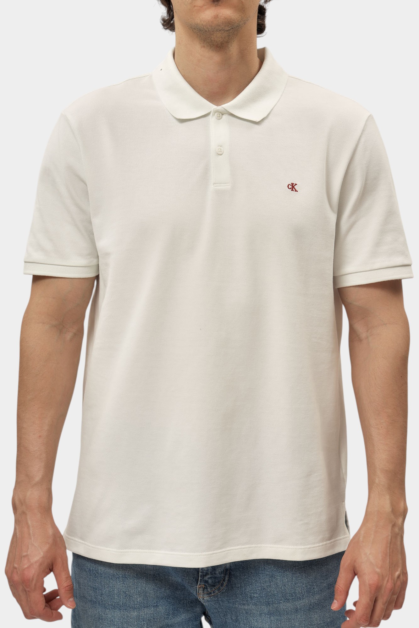 LV040EM269 Поло Calvin Klein Jeans Белый