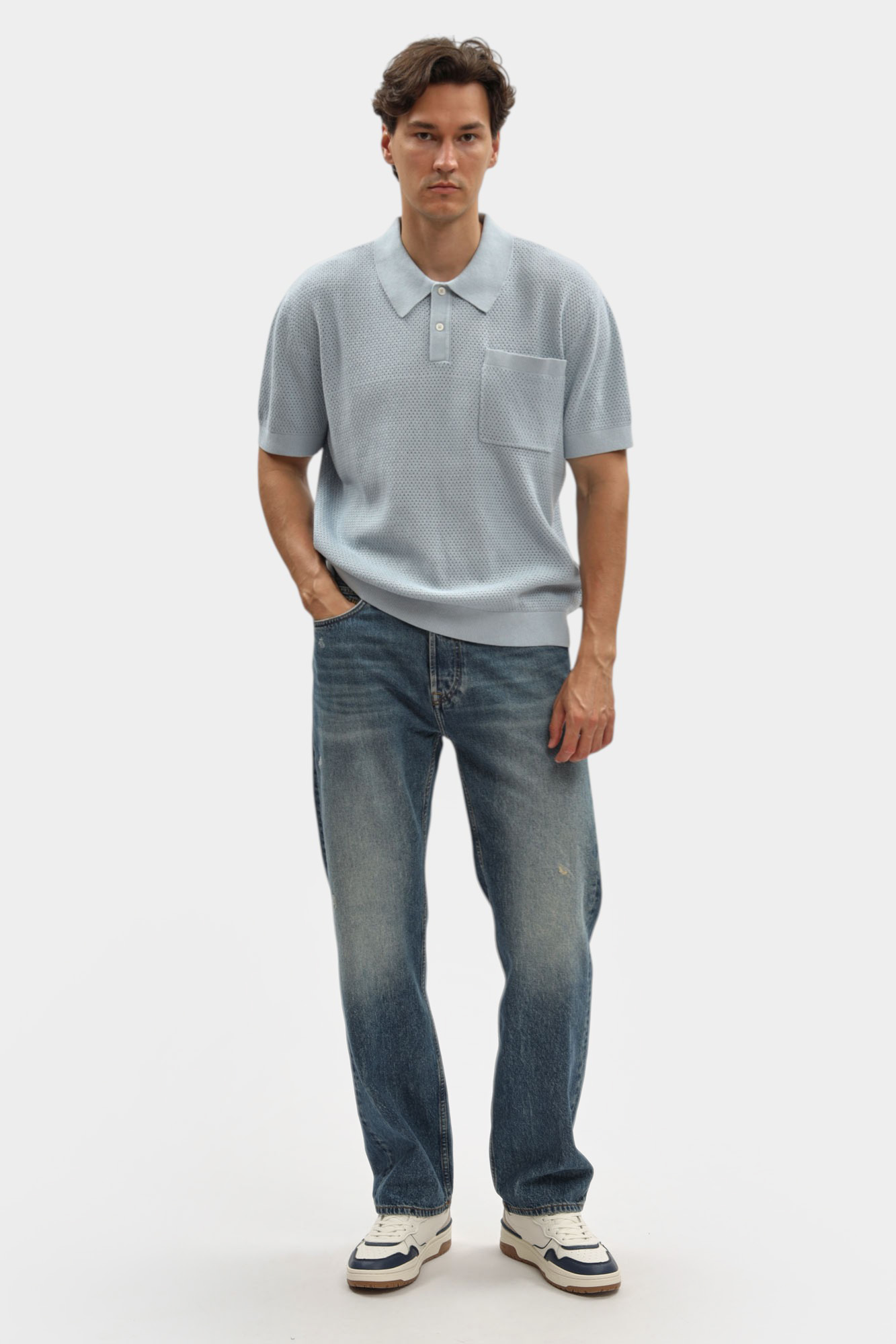 PM702536 Поло Pepe Jeans Голубой