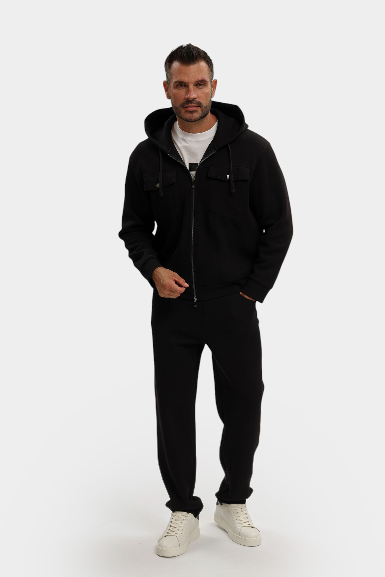 XM000967_AF16222 Толстовка с/к Armani Exchange Черный