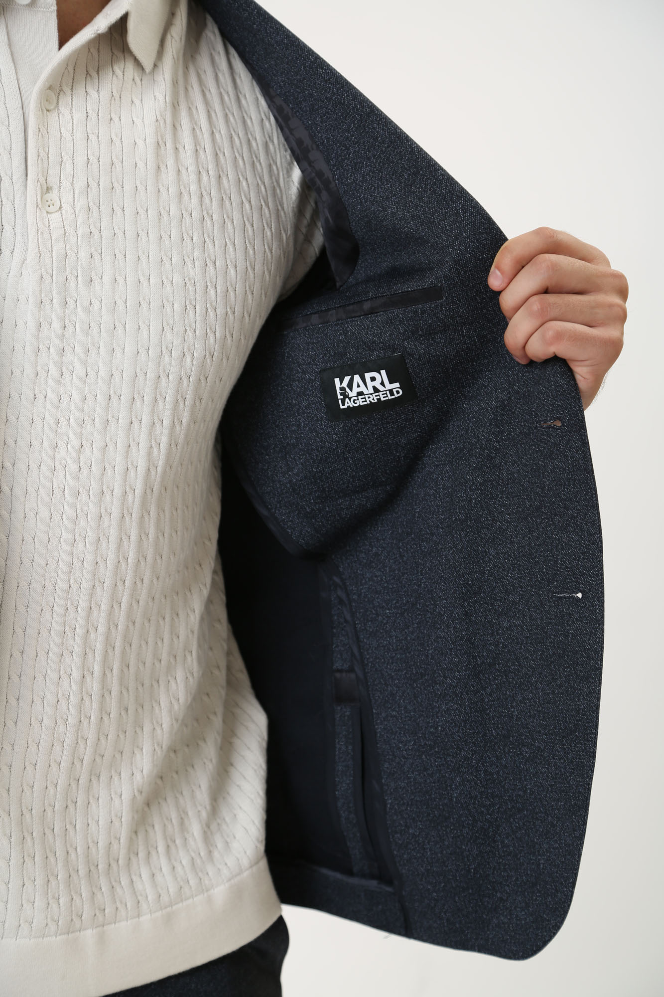 543006_155280 Пиджак классический Karl Lagerfeld Синий