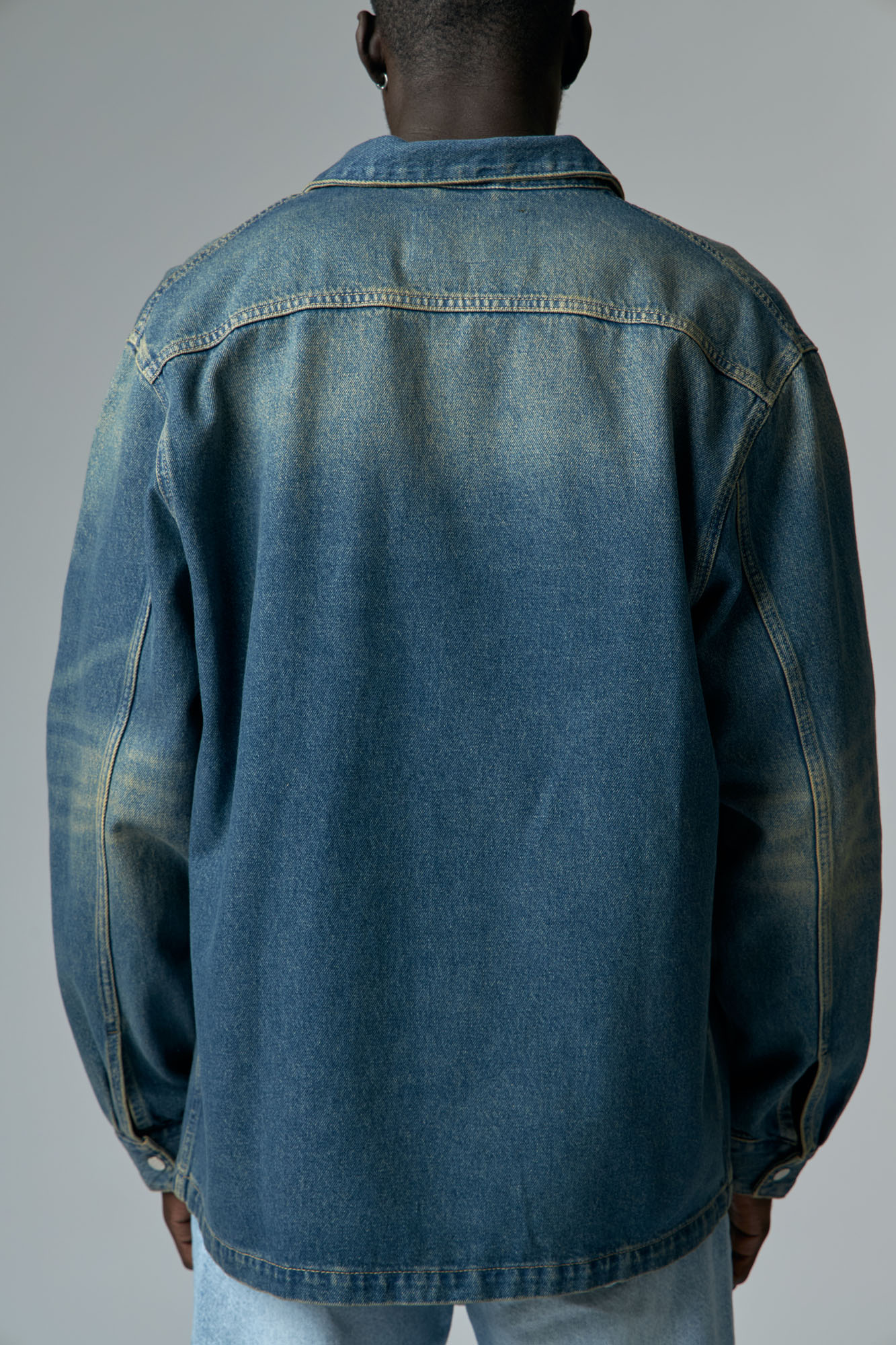 VM-OMA-33-432 Рубашка джинсовая Van Mich Голубой