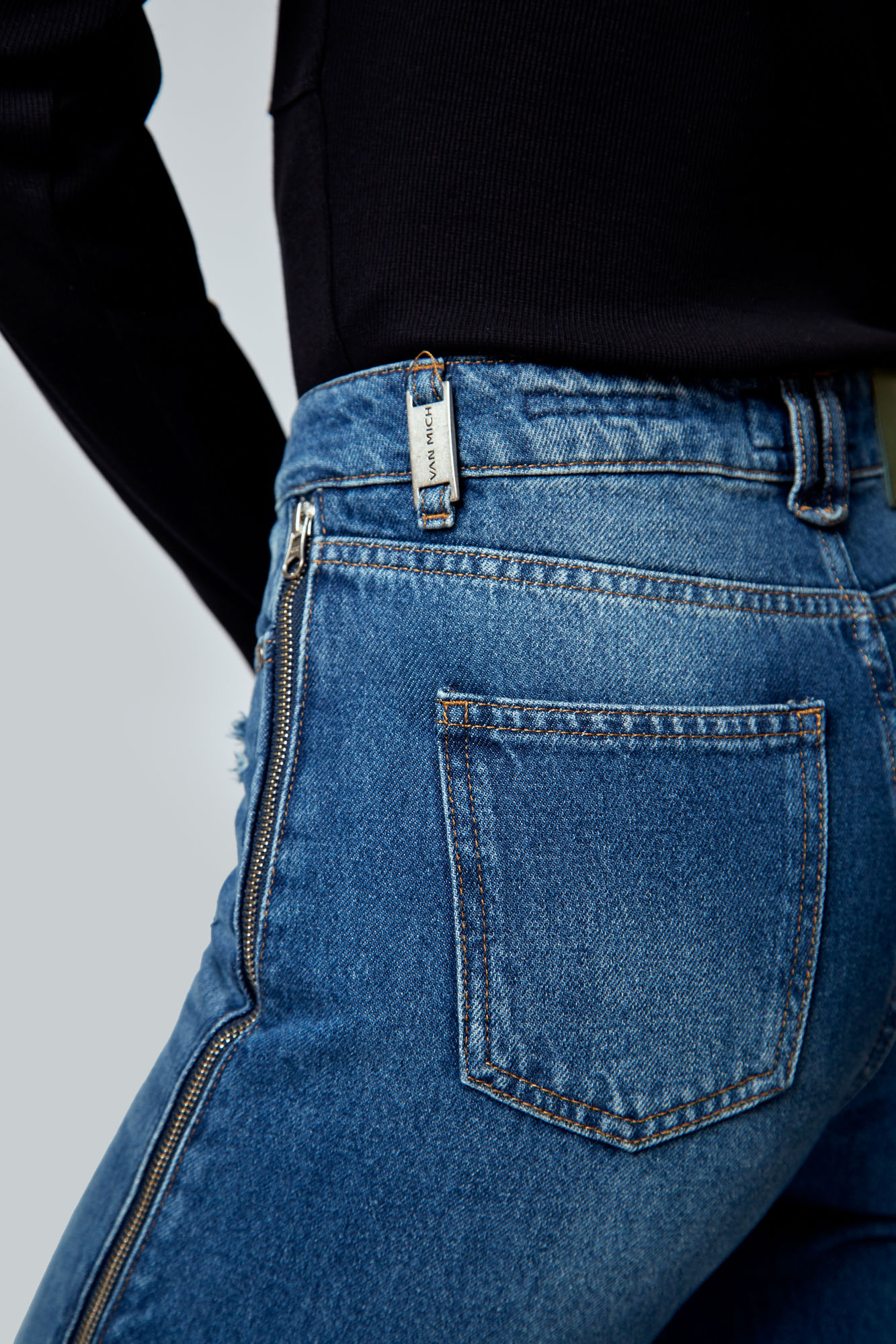 VW-OMA-33-338 брюки джинсовые van mich 