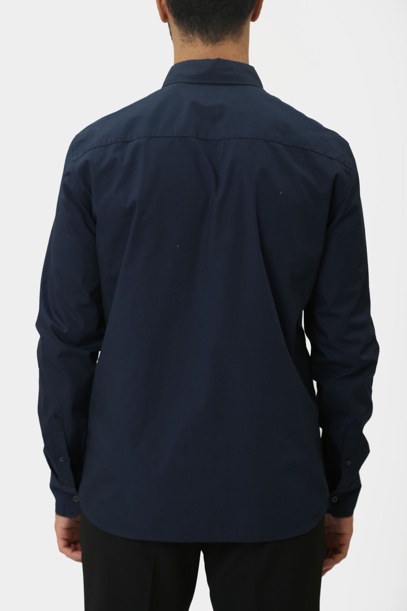 1015618 Рубашка д/р Mustang Синий