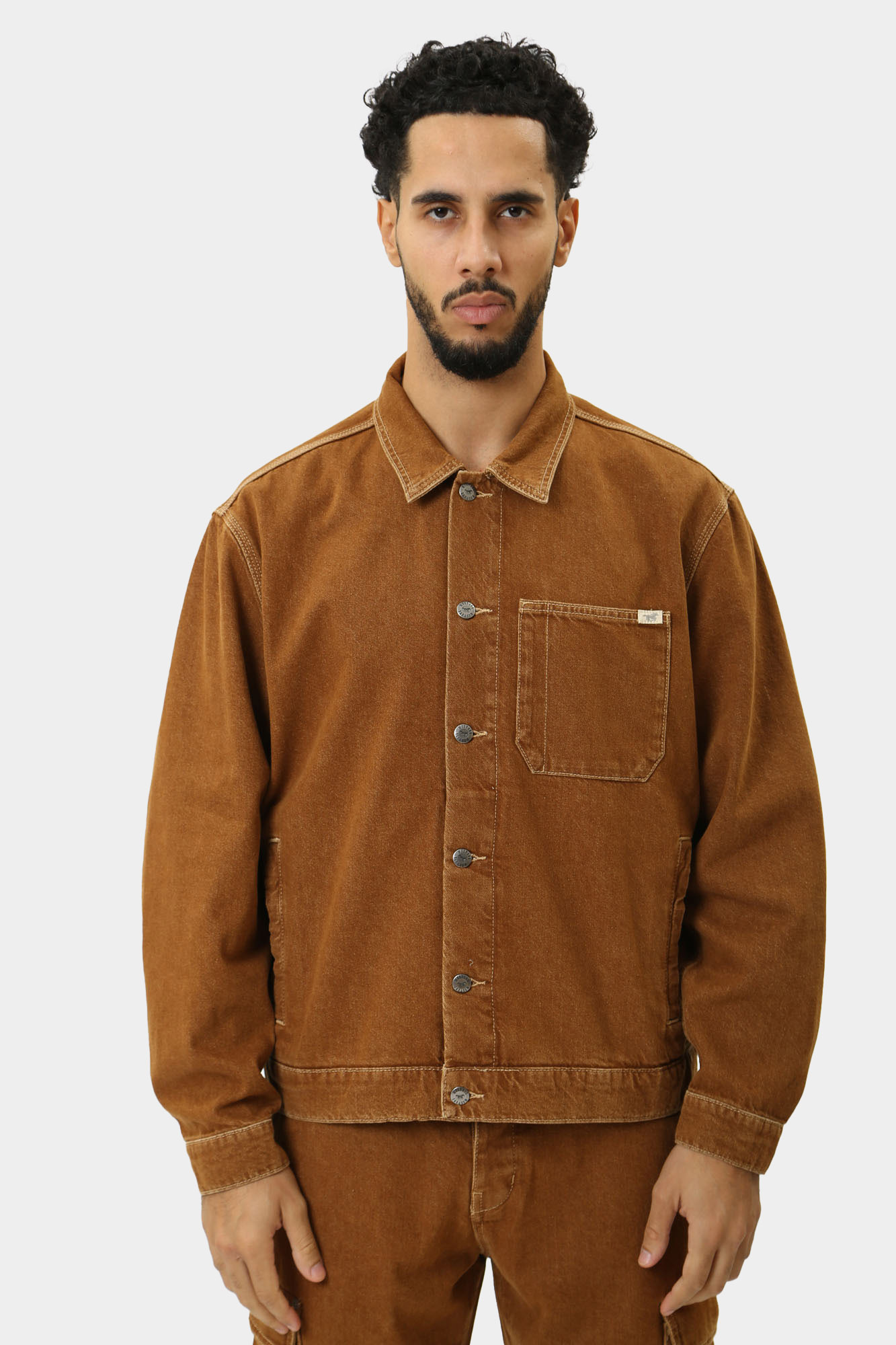 1015543 Куртка джинсовая Mustang Коричневый