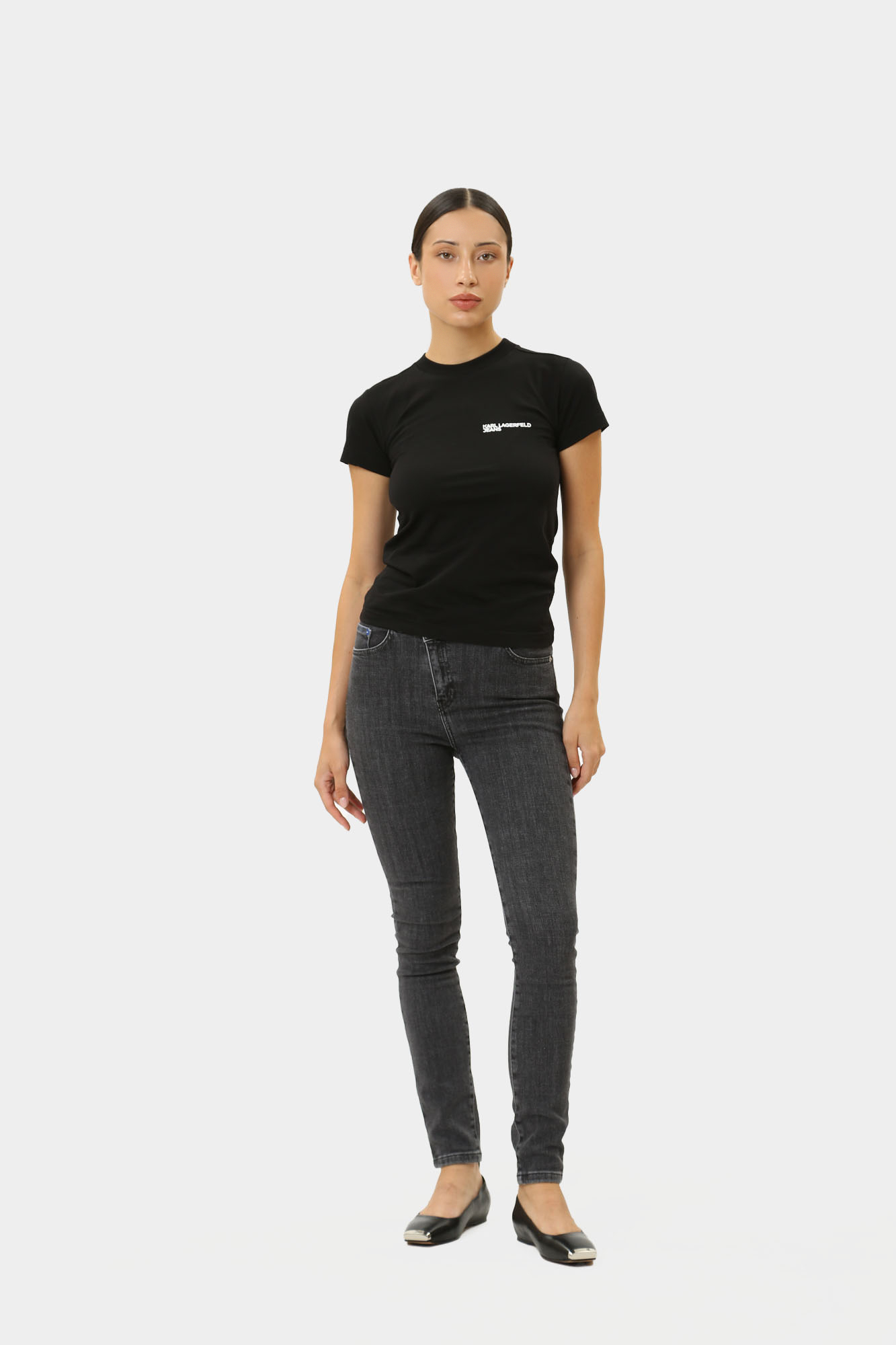 245J1102 брюки джинсовые karl lagerfeld jeans 