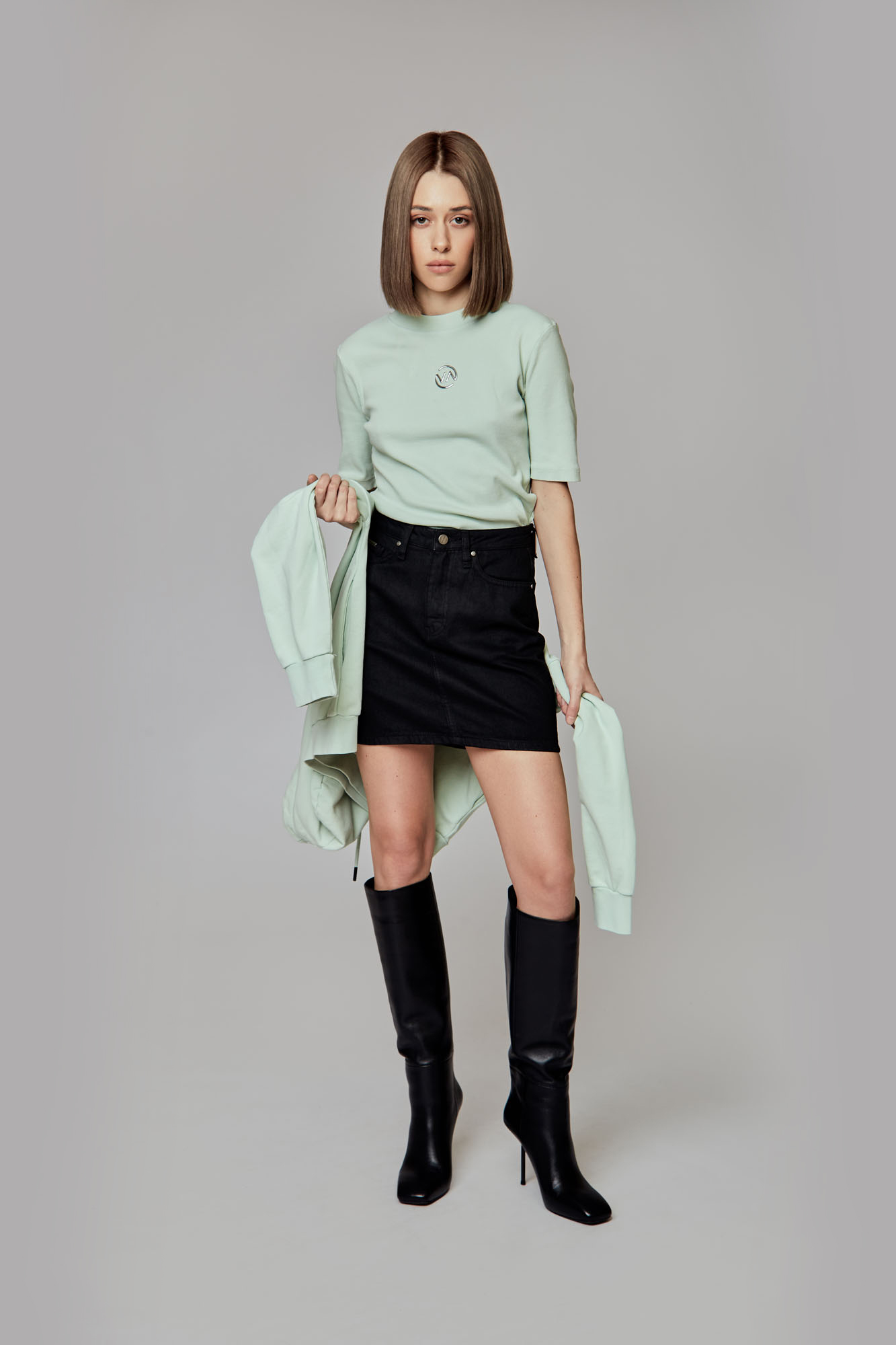 VW-OMA-33-336 юбка джинсовая van mich 