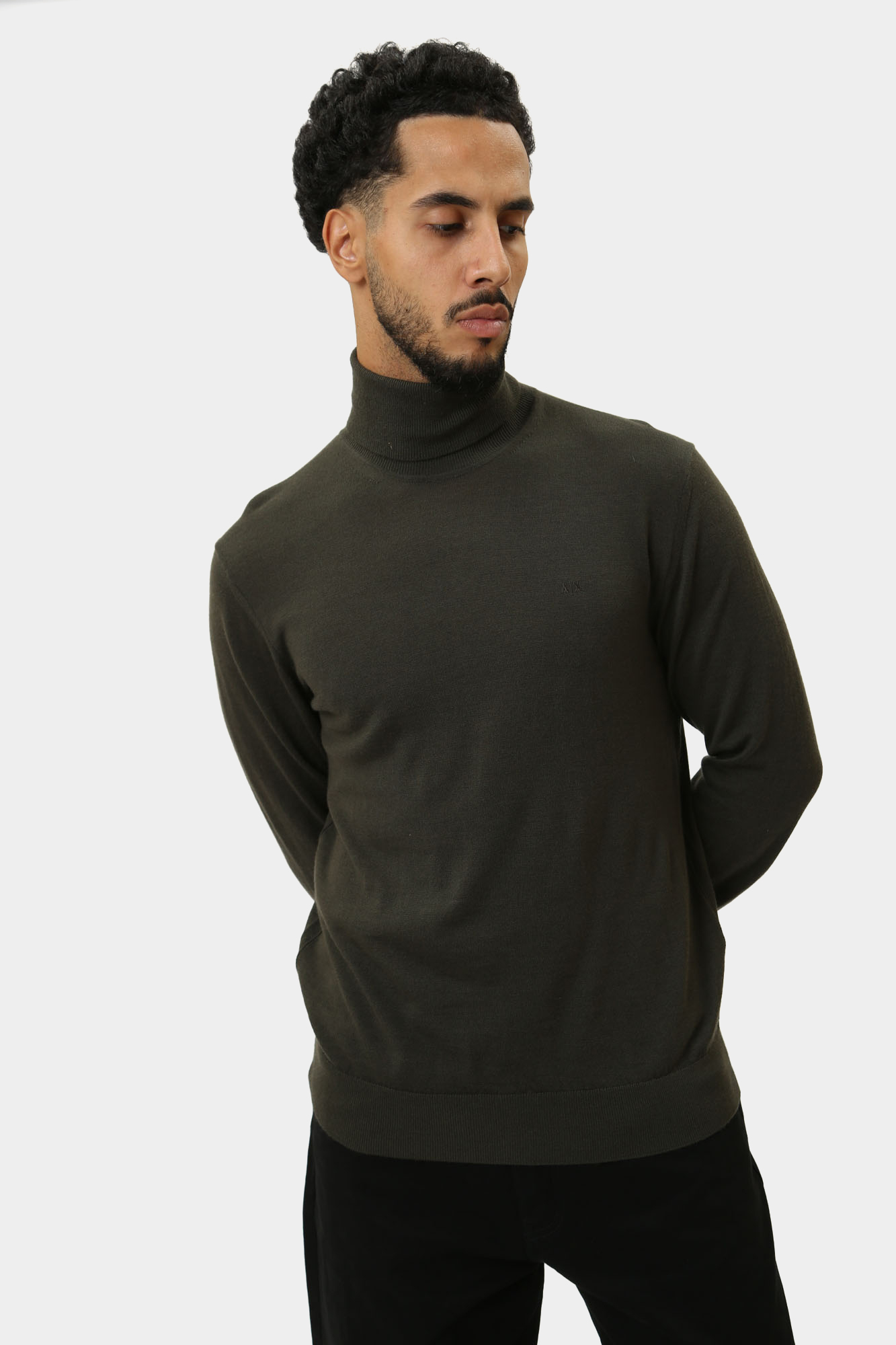 8NZM3C_ZM8AZ Водолазка Armani Exchange Черный