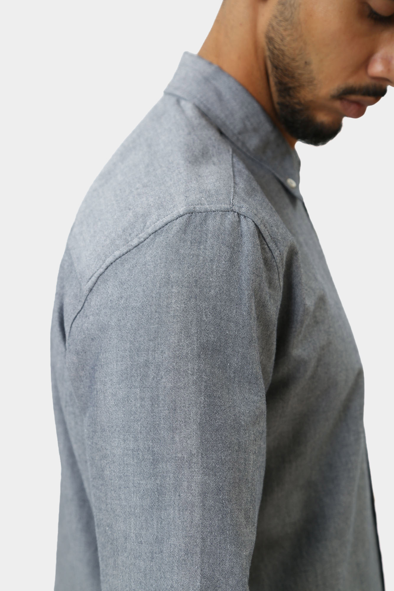 1015620 Рубашка д/р Mustang Синий