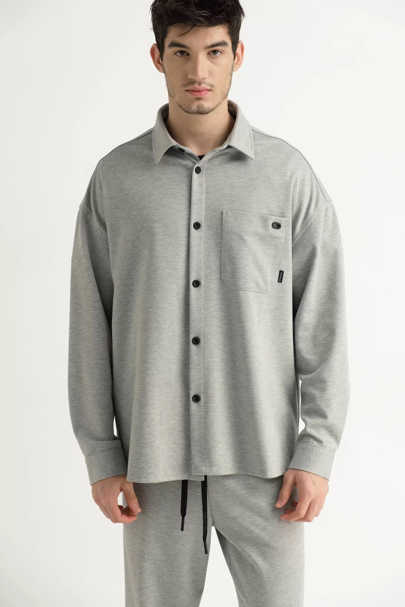 M-242-TH-56-0055 Рубашка д/р The Hills Серый