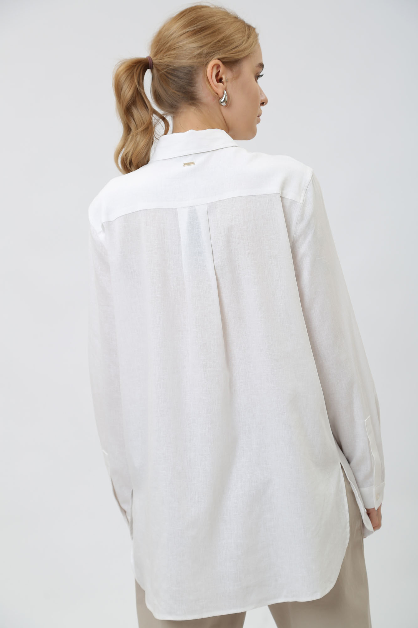 3DYC08_YN3RZ рубашка д/р льняная armani exchange 