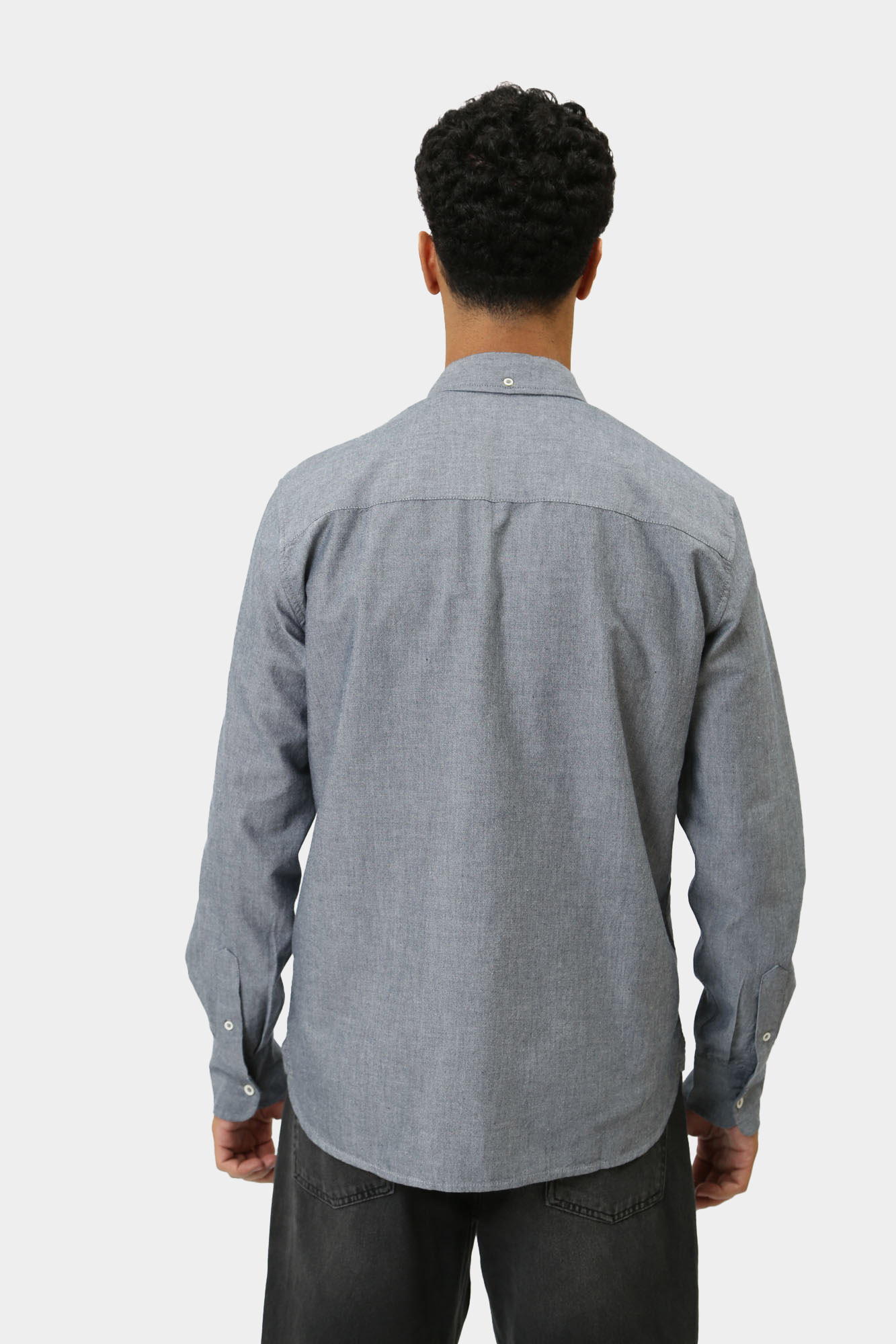 1015620 Рубашка д/р Mustang Синий