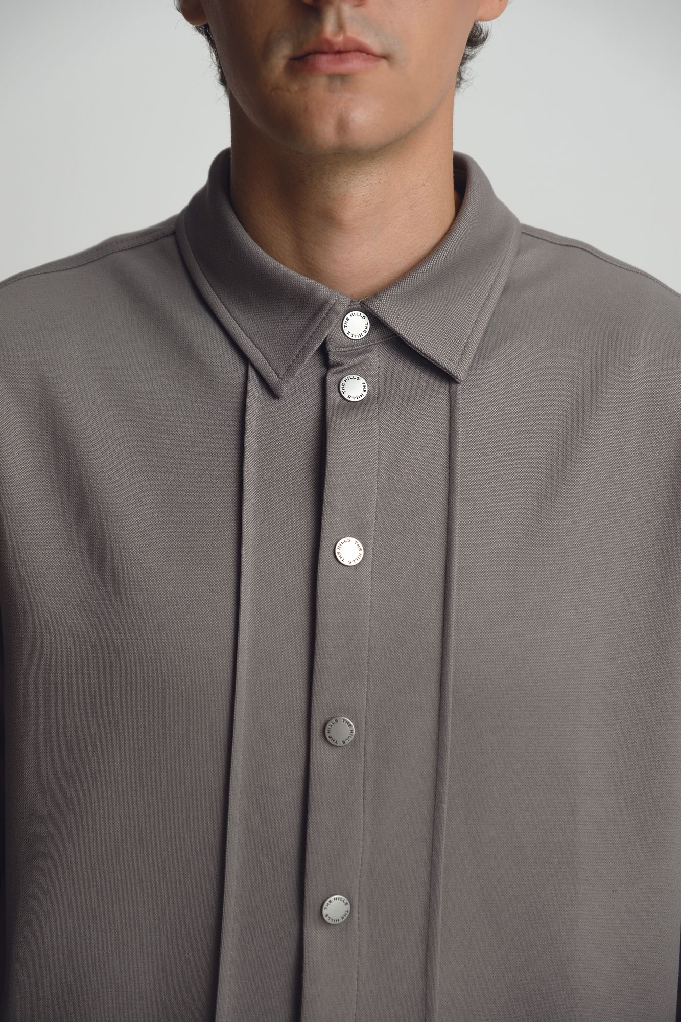 M-252-TH-56-2301 Рубашка д/р The Hills Серый