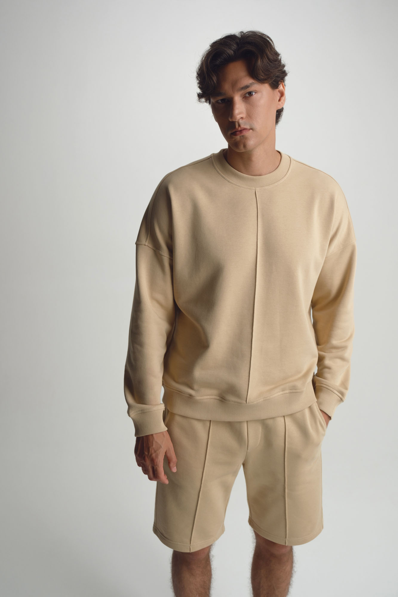 M-252-P-20-0702 Свитшот The Hills Бежевый