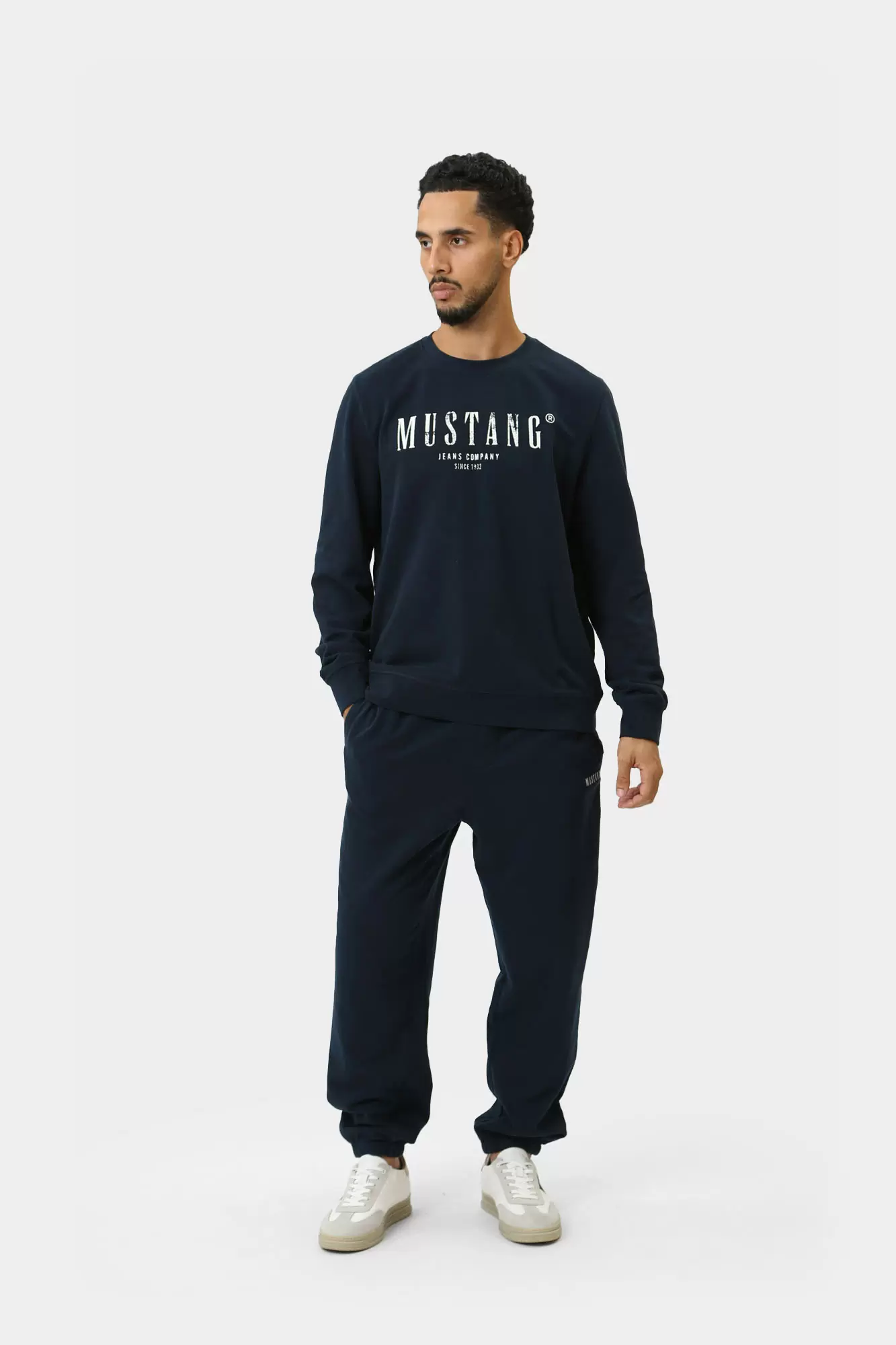 1015689 Брюки трикотажные Mustang Синий