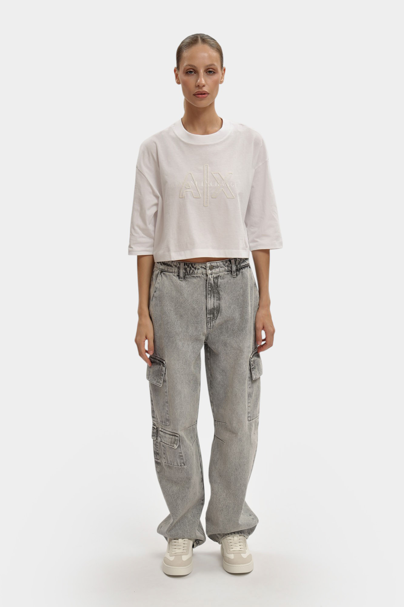 XW001396_AF16176 джинсы-мом armani exchange 