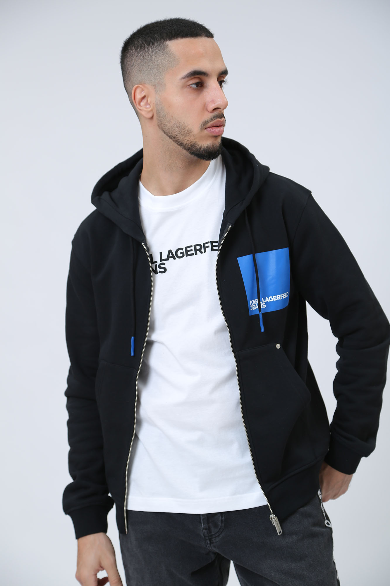 235D1803 Толстовка с/к Karl Lagerfeld Jeans Черный