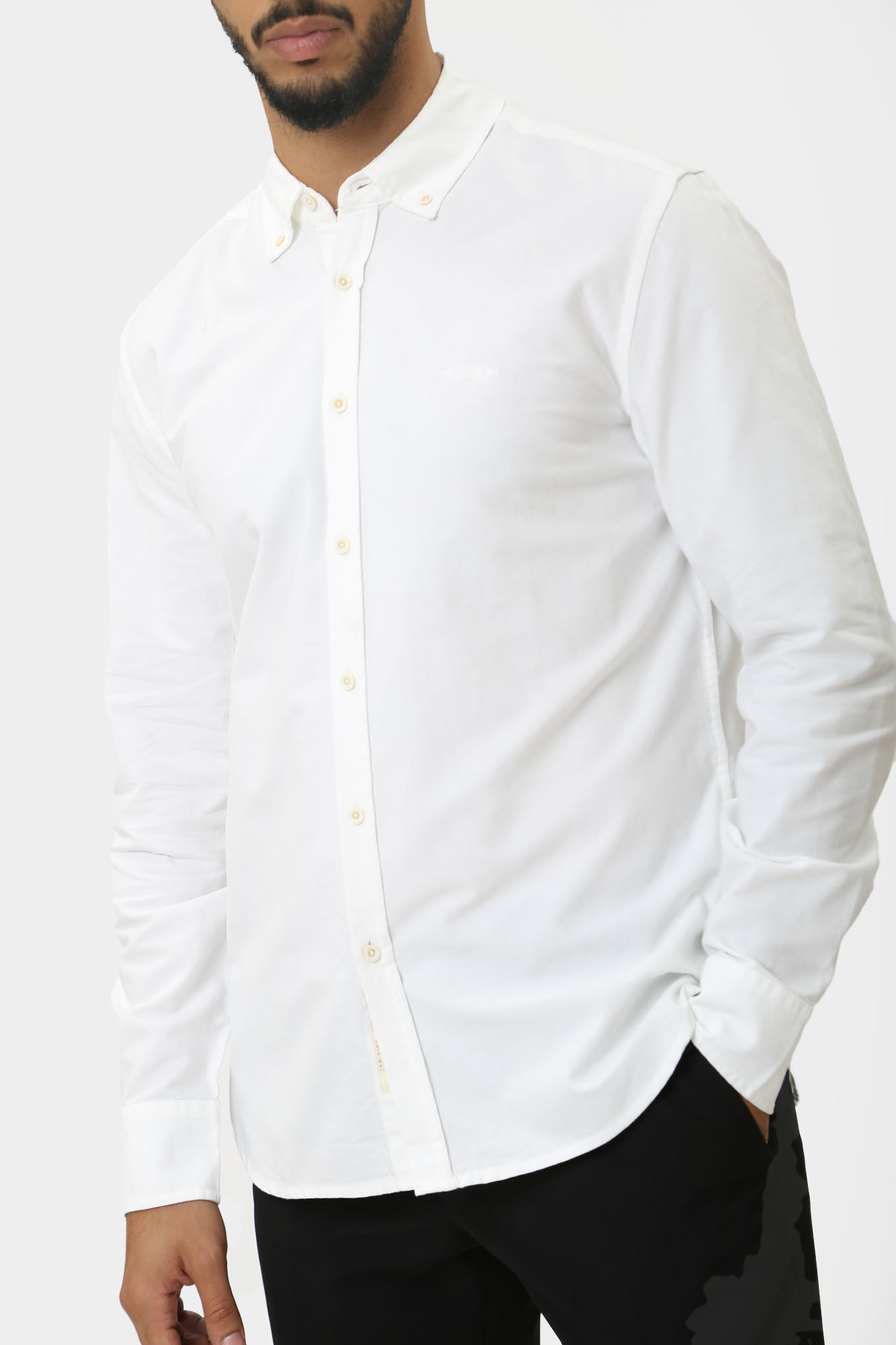 1015620 Рубашка д/р Mustang Белый