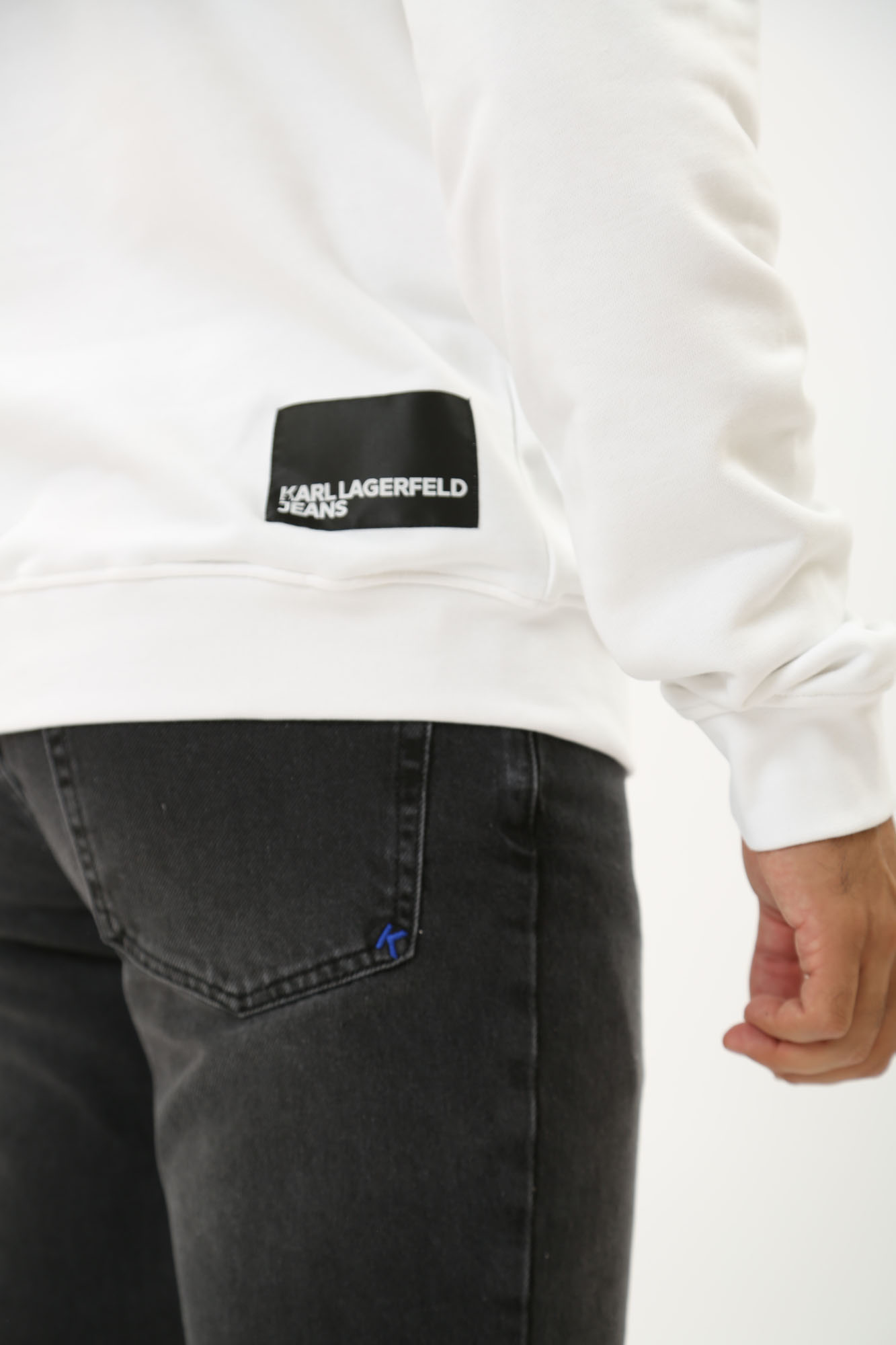245D1806 Свитшот Karl Lagerfeld Jeans Белый