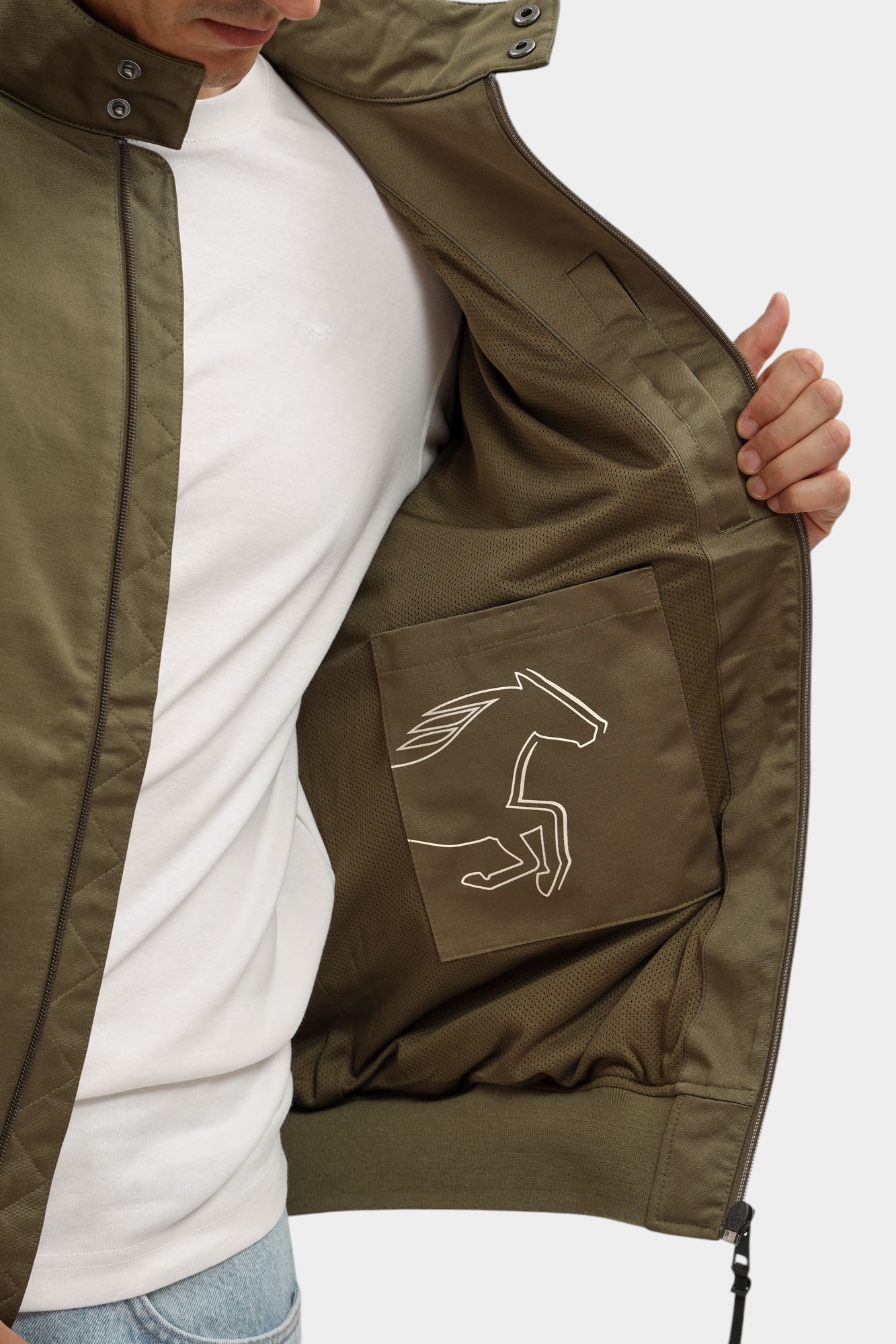 1016889 Куртка лёгкая Mustang Хаки